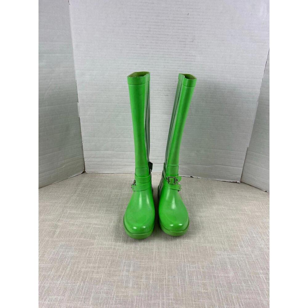 Coach Lori Model Tall Rubber Rain Boots Womens Sz 6 - Picture 8 of 12